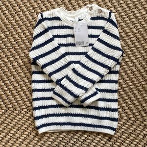 3 for $25❗️Toddler Girl/Boy Navy Striped Rib-Knit Sweater. Size 3T.